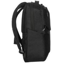 Targus Mochila Ecosmart para Portátil 16 Pulgadas, Antirobo, Hecha de Material Reciclado, Negro