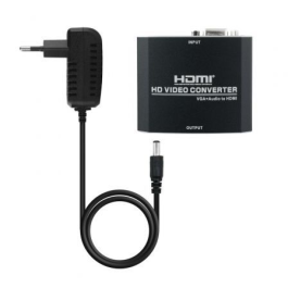 Adaptador VGA a HDMI con Audio NANOCABLE 10.16.2101-BK Adaptador VGA a HDMI con Audio NANOCABLE 10.16.2101-BK