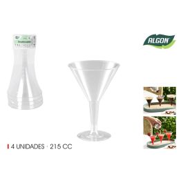 Set de 4 Copas Cocktail Transparentes 215 cc Algon (24 Unidades) Precio: 27.59000013. SKU: B18K69TMS9