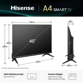 Hisense 40E4QT Smart TV 102cm 40" Full HD Negro