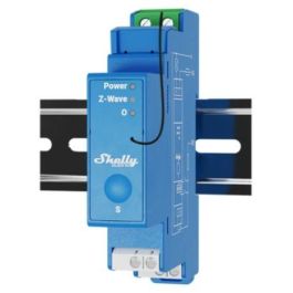 Shelly Qubino Relé Wave Pro 1 Z-Wave DIN-Rail, 16A, con planificador semanal y control remoto, 1 canal