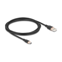 DeLOCK Cable USB 2.0 USB-A a USB-C, 2.5 Metros, Transferencia 480 Mbps, 3A Carga, Color Negro, Referencia 81227 Precio: 28.78999948. SKU: B1BX8YC8M6