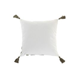 DKD Home Decor ch1c25 Cojin Urban Blanco Verde 45 x 45 cm (2 Unidades)