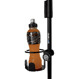 QUIKLOK Soporte de Bebida con Abrazadera para Tubo de Micrófono 85mm - Porta Vasos de Acero para Micrófono