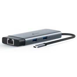 TP-Link UH6120C Hub USB-C 6-en-1: 2x USB 3.2 Gen 1, 2x USB-C 3.2 Gen 2, HDMI, Ethernet RJ45, Gris para laptop
