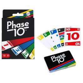Mattel Games FFY05 Phase 10 Juego de Cartas Coleccionables, Tipo Rummy con 10 Fases para Mayores de 7 Años Precio: 14.7899994. SKU: B1EFHVZ2E7