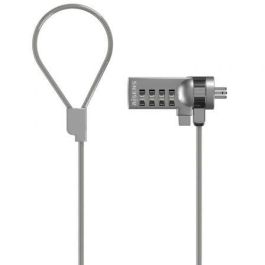 Aisens Cable de Seguridad con Cerradura de Combinación para Ordenador, Portátil, Monitor 1,5 M