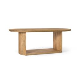 Giner y Colomer Mesa Ovalada de Madera de Mango 210 cm Natural