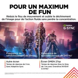 HP OMEN 27qs Monitor Gaming 27 Pulgadas QHD 240Hz