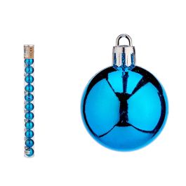 Krist+ Bolas de Navidad Azules - Set de 12 Bolas Decorativas de Plástico para Árbol de Navidad - 4 cm de Diámetro (36 Unidades) Precio: 52.5000003. SKU: B17CBQ3KWJ