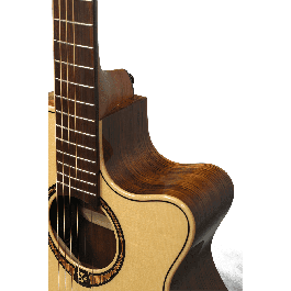 LAG Guitarra Acústica Auditorium Cutaway Tramontane 318 A/E - Natural con Electrónica Fishman Ink3