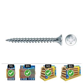 Celo Tornillo Madera Avellanado Pozi DIN Ø3,5x20mm Zincado+Lubricado, Ref Vlox, Caja 1000 unid. Precio: 17.69000035. SKU: S7903091