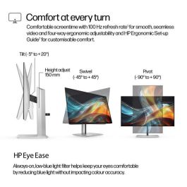 HP Monitor 724pn 24 pulgadas WUXGA 16:10 Precisión de Color