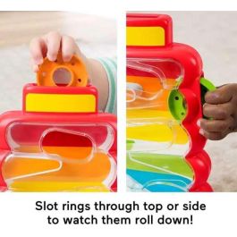 Fisher-Price JLB81 Juego de Apilar Aritos Que Caen Rock-a-Stack para Bebés +9 Meses