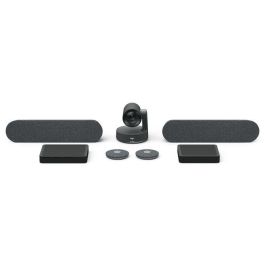 Logitech 960-001224 Sistema de Videoconferencia Rally Plus 4K UHD, Campo de Visión 82°, Zoom 15x, Audio RightSound para Salas Grandes