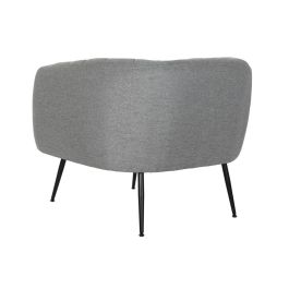 Sillon Scandi DKD Home Decor Gris Negro 75 x 73 x 81 cm