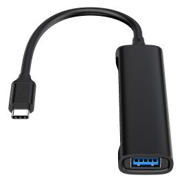 CONCEPTRONIC HUB 3.0 HUBBIES12B 4 PUERTOS USB 3.2 2 PUERTOS USB-C 2 PUERTOD USB-A COLOR NEGRO CARCASA DE ALUMINIO