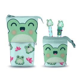 Oh My Pop Estuche Portatodo Vertical Cute Froggy Turquesa + Bolígrafo Gel Borrable 10 Colores Automático Precio: 18.79000046. SKU: B1FQKJ7J43