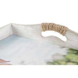 DKD Home Decor Bandeja Cottage Multicolor MDF Gatitos 30 x 40 x 6 cm Set de 2