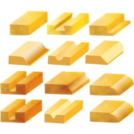 FARTOOLS PRO ER 1300 115470 Router Eléctrico 1300W, Mandriles 8/12 mm, Velocidad Variable, con Guías, Cortadores y Colector Polvo