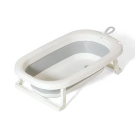 KioKids Bañera Plegable para Bebé +0 Meses con Tubo de Desagüe y Colgador de Pared