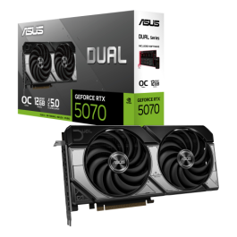 ASUS RTX5070-O12G Tarjeta Gráfica Dual OC GeForce RTX 5070 12GB GDDR7 192-bit PCI Express 5.0