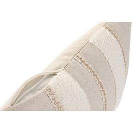 DKD Home Decor Cushions 2c25 Cojín Boho Crudo Natural Algodón 50 x 30 cm con Cremallera (2 Unidades)