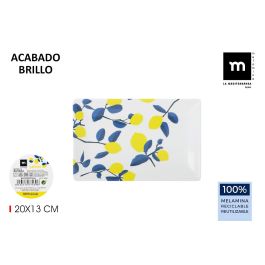 Bandeja Melamina Brillo Lemon 20x13x2 cm La Mediterranea (24 Unidades) Precio: 45.59000006. SKU: B19YWHDLQF
