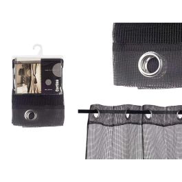 Cortina rejilla negro 140x260 cm, 6 ollaos - Giftdecor (6 Unidades) Precio: 48.50000045. SKU: S3601836