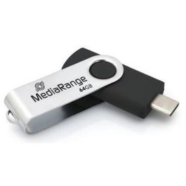 MediaRange MR1953 USB-C 64GB USB 3.2 Gen1 80 MB/s Girar Negro Plata Precio: 33.94999971. SKU: B139LCSANP