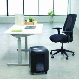 Fellowes LX85 Destructora de Papel Corte Partículas 4x40mm, Nivel P-4, 12 Hojas / 19L, SafeSense, para Grapas, Clips y Tarjetas, Negra, 4400801