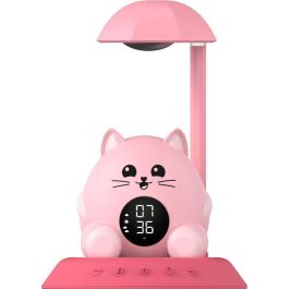 Bigben BIG3499550389937 Despertador Infantil con Luz Nocturna y Diseño de Gato