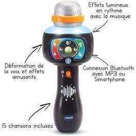 VTech Super Micro Magia'Fun - Micrófono con Magic'voice y Bluetooth para Niños 2-5 Años