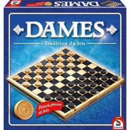 Schmidt Spiele Juego de Mesa Damas de Madera Tradicionales 2 Jugadores 6+ Años Schmidt Spiele Juego de Mesa Damas de Madera Tradicionales 2 Jugadores 6+ Años