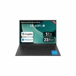 LG Gram 16Z90RU-G.AA55B Portátil Ligero 16" WQXGA IPS Intel Core i5-1334U 16GB LPDDR4x 512GB SSD Windows 11 Home Negro