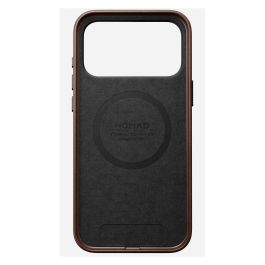 Nomad iPhone 17 Pro Max Funda de Cuero Tradicional Rustic Brown con Compatibilidad MagSafe - Resistente a Rayones y Polvo