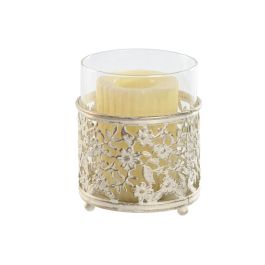 Portavela Shabby DKD Home Decor Crema 11 x 13 x 11 cm Set de 2 Portavela Shabby DKD Home Decor Crema 11 x 13 x 11 cm Set de 2