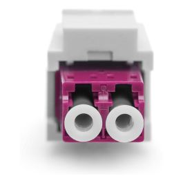 Digitus Acoplamiento Fibra Óptica LC/LC Duplex Multimodo OM4 Módulo Keystone Violeta Plástico