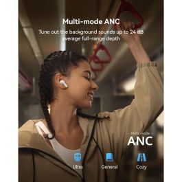 HUAWEI FreeBuds SE Auriculares Inalámbricos con Cancelación Activa de Ruido ANC, Bluetooth 5.4, IP54, Hasta 50h de Autonomía, USB-C, Negro