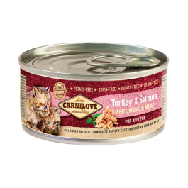 Carnilove Feline Kitten Pavo y Salmón Alimento Húmedo para Gatos Bebé en Caja de 12 Unidades x 100 gr Precio: 22.4999995. SKU: B1CHTSRMMT