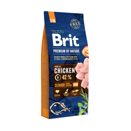 Pienso Brit Premium by Nature Senior S+M Senior Manzana Pollo Maíz 15 kg Precio: 53.5000004. SKU: B14QML7PQN