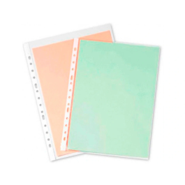 Q-connect Funda Multitaladro Cristal DIN A4 80 mc para Documentos, Caja de 1400 Unidades