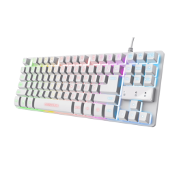 Trust Gaming 24739 Teclado Gaming GXT 833W Thado TKL Blanco Metálico Retroiluminado LED USB Anti-Ghosting Sostenible Precio: 27.50000033. SKU: B1E8CKT34W