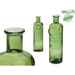 Botella Decorativa Vidrio Stamp 45 cm Verde - Giftdecor (4 Unidades)