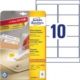 Avery Etiquetas Adhesivas Removibles 96x50,8 mm Inkjet-Láser 10 X 25H Blanco Precio: 13.50000025. SKU: B1DTH3HFXA