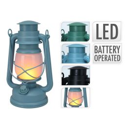 Lumineo Farol decorativo con luz LED, 16 LEDs, color azul/verde, 11x24cm, aluminio, modelos surtidos Precio: 7.49999987. SKU: B1GAXGN557