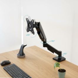 TooQ DB1733TNR-B Soporte Monitor de Escritorio Abrazadera para Pantallas 17-32" VESA 75x75/100x100 9kg Negro