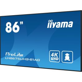 IIYAMA LH8675UHS-B1AG Pantalla IPS 85.6" (217cm) 4K Ultra HD, 3xHDMI, 2xUSB, WiFi, 24/7 para Señalización Digital