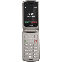 Gigaset GL595 Teléfono Móvil con Tapa para Mayores, Dual SIM, 2.8", IP44, Botones Grandes, Silver