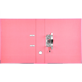 Liderpapel Documenta Archivador de palanca Folio 75 mm Rosa con compresor metálico